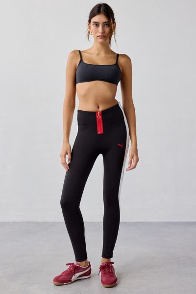 Puma T7 Zip Colorblock Legging In Black, Women's At Urban Outfitters
