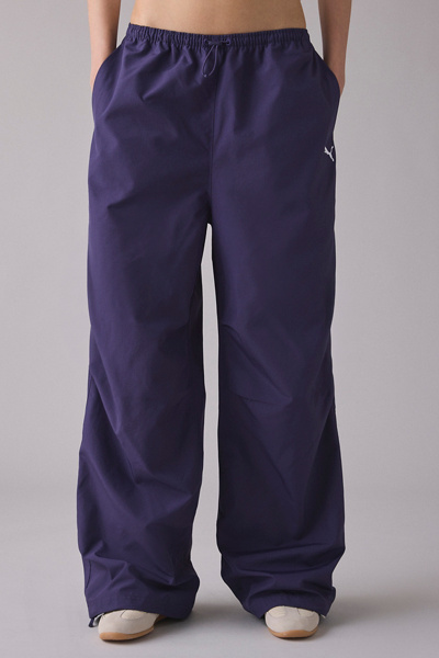 Puma Wardrobe Essentials Deep Plum Woven Balloon Pants