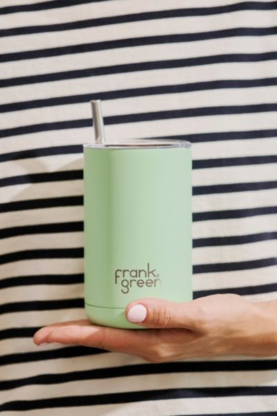 Frank Green 15 oz Reusable Coffee Cup + Straw Set In Mint Gelato At Urban Outfitters In Green
