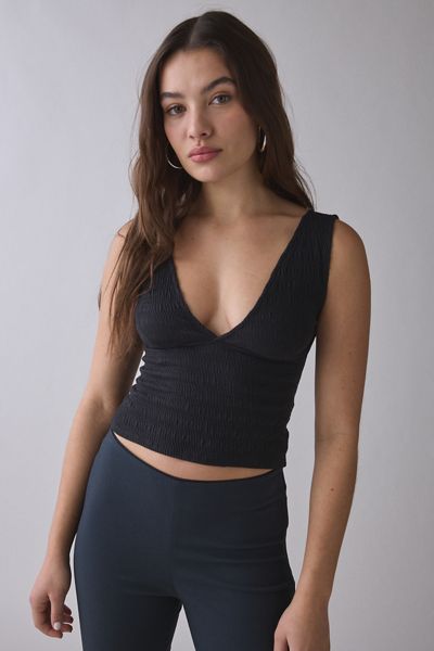 Edikted Sandria Ring Faux Leather Halter Top