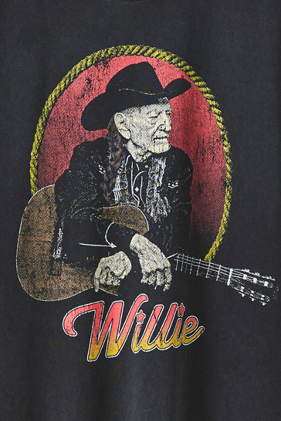 Willie Nelson Vintage Graphic Heavyweight Cotton Tee