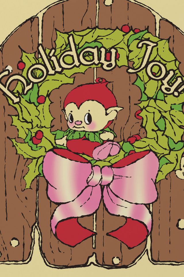 Red Cap Holiday Elf Card #1