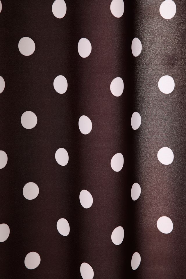 Classic Polka Dot Patterned Shower Curtain #1