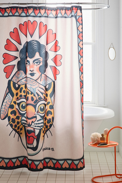 Jessica O. Untamed Love Shower Curtain