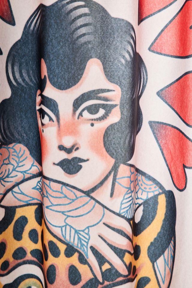 Jessica O. Untamed Love Printed Shower Curtain #1