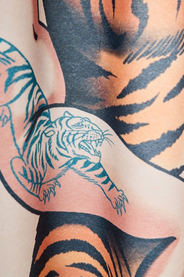 Jessica O. Amazona Tattooed Printed Shower Curtain | Urban Outfitters