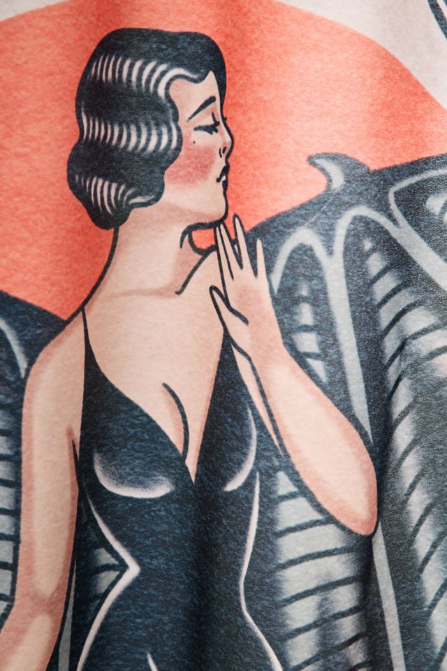 Jessica O. The Amazing Bat Lady Printed Shower Curtain | Urban
