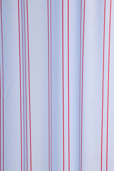 Cherry Sky Striped Patterned Shower Curtain