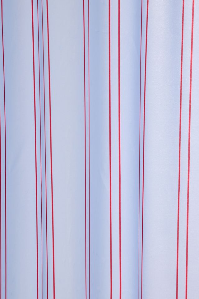 Cherry Sky Striped Patterned Shower Curtain #1