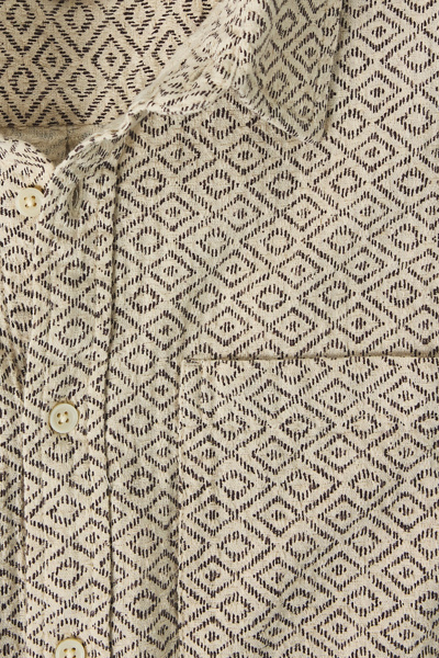 BDG Patterned Baggy Short Sleeve Shirt