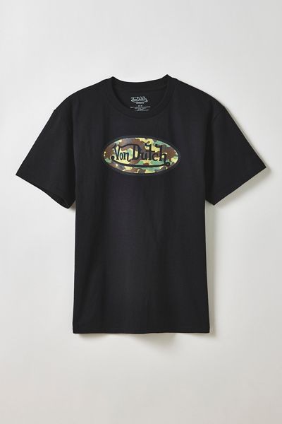 Von Dutch Camo Logo Graphic Tee