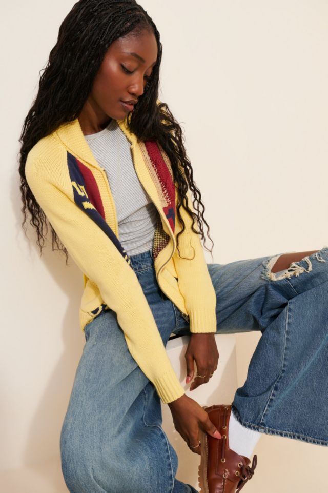 BDG Scottie Varsity Graphic Knit Zip-Up Collared Cardigan #3