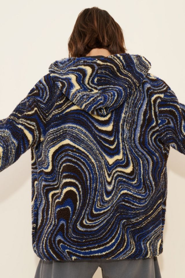 Daisy Street Borg Marble Fleece Jacket #1
