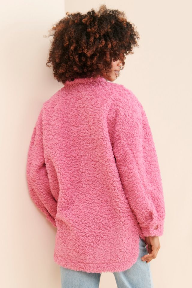 English Factory Oversized Fuzzy Shirt Jacket #1