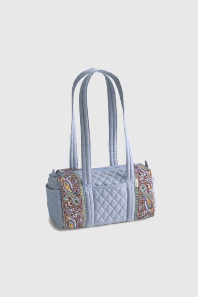 Vera Bradley Quilted Cotton Original 100 Handbag In Chambray, Women's At Urban Outfitters In Blue