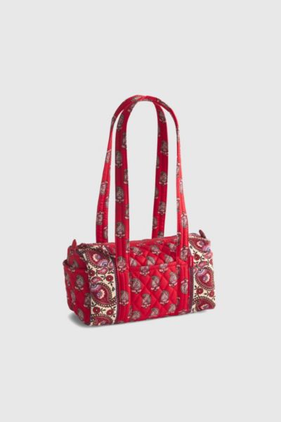 Vera Bradley Quilted Cotton Original 100 Handbag In Flowering Paisley Goji Berry, Women's At Urban Outfitters In Red