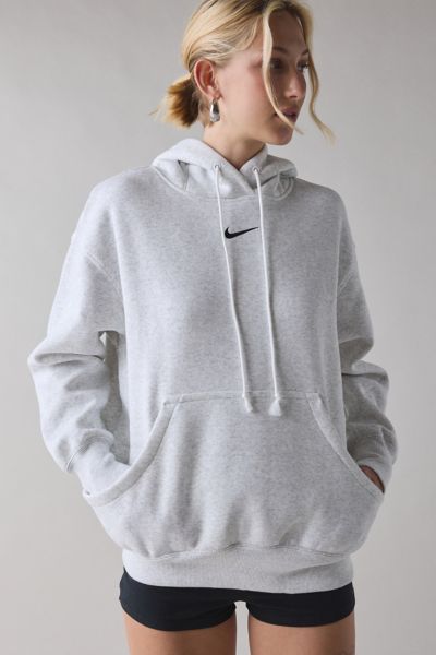 Nike Sportswear Phoenix Fleece Oversized Pullover Hoodie Sweatshirt In Light Grey, Women's At Urban Outfi In Gray