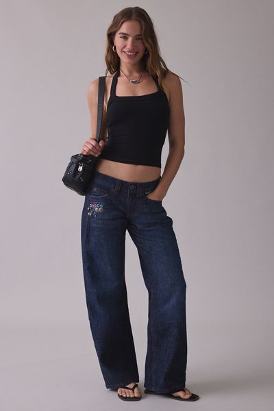 BDG Kayla Ultimate Embellished Low-Rise Jeans