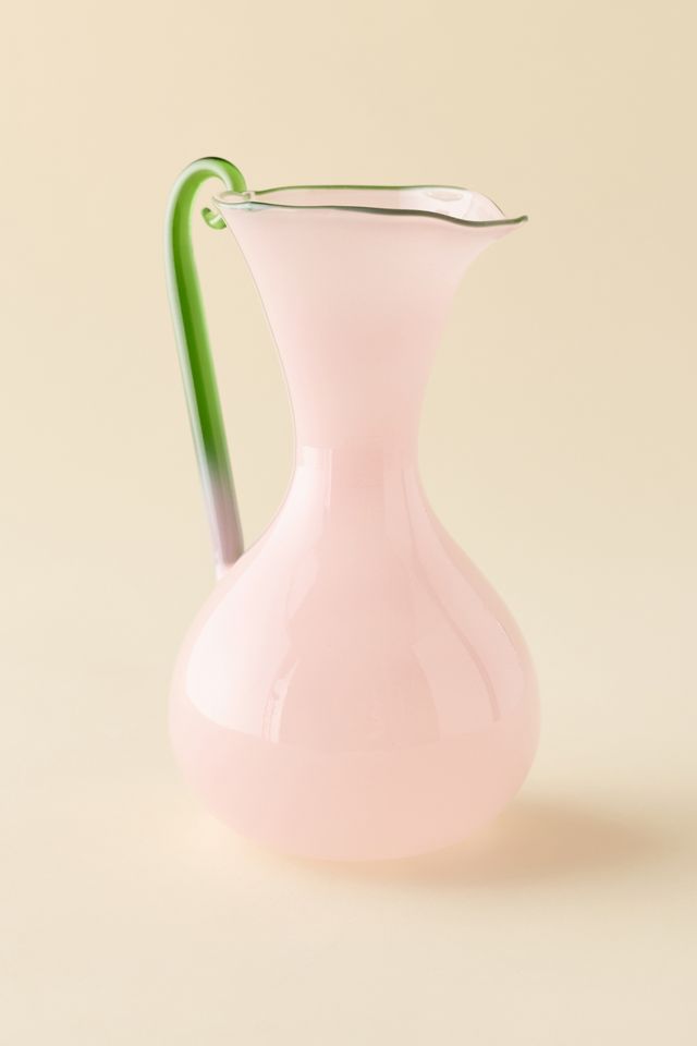Calla Lily Sculpted Glass Pitcher #1