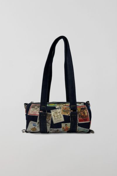 Bournestar Vintage Postage Denim Mini Duffle Bag