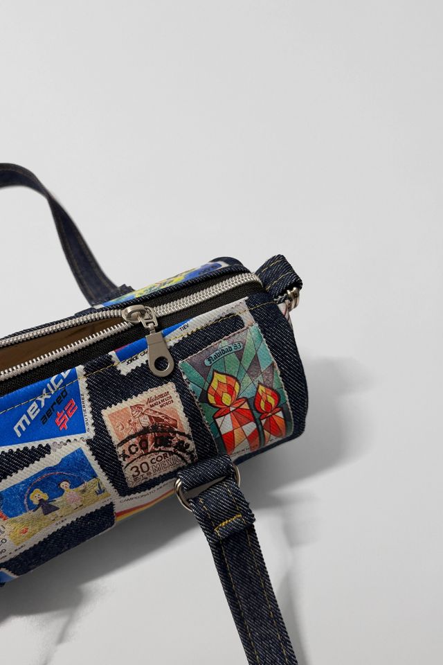 Bournestar Vintage Postage Denim Mini Duffle Bag #1