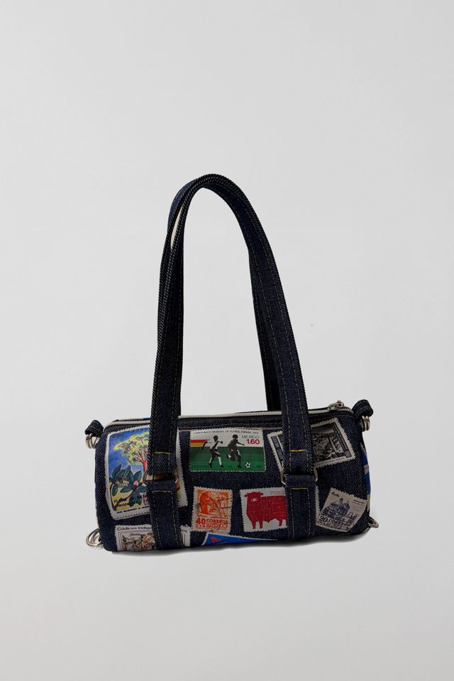 Bournestar Vintage Postage Denim Mini Duffle Bag #3