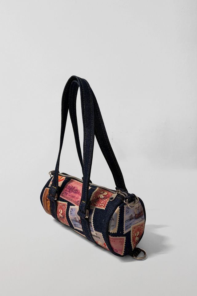Bournestar Vintage Postage Denim Mini Duffle Bag #1