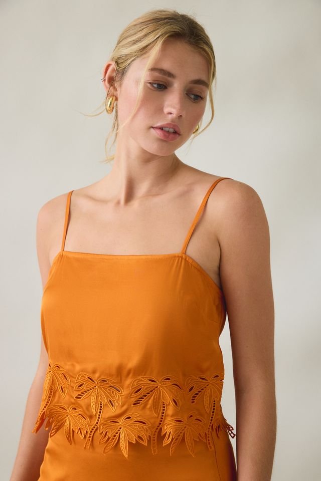 ASTR The Label Dawn Lace Trim Satin Cami #2