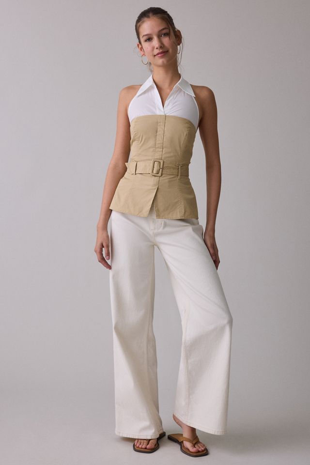 ASTR The Label Aleda Layered Halter Neck Top #3