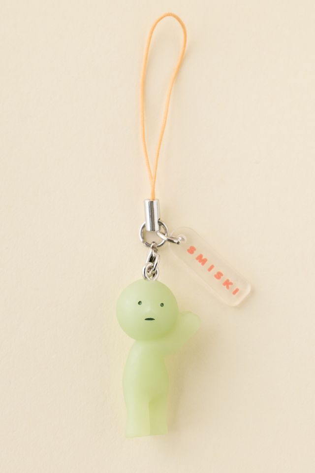 Porte-clés mousqueton aveugle de la boîte à accessoires de sangle Smiski® qui brille dans le noir #2