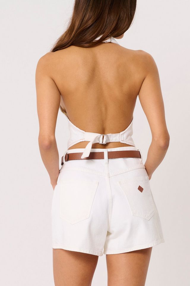Abrand C'est La Vie Porcelain Denim Vest Top #1