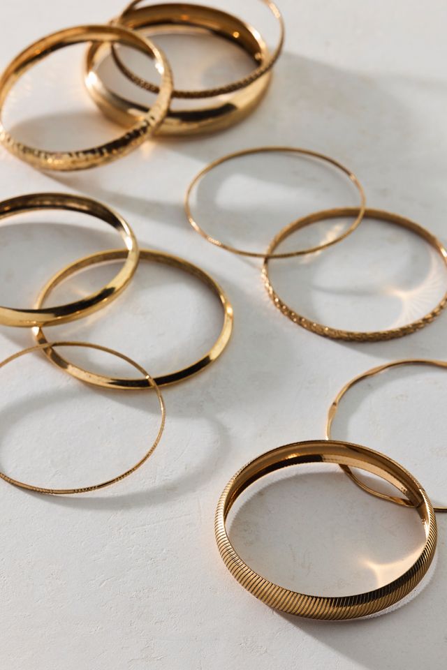 Lunar Layers Eclectic Bangle Bracelets Set #1