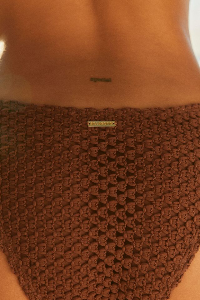 Bas de bikini à nœud latéral Twisted Tides Espresso Billabong #4