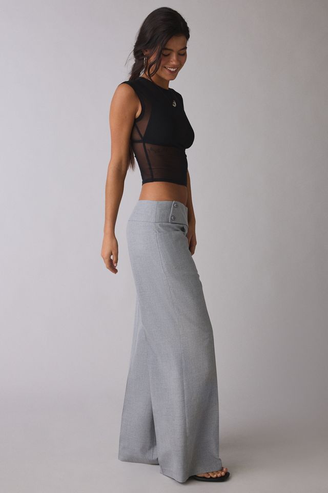 Pantalon UO Marley à jambe large et taille basse décontractée #3