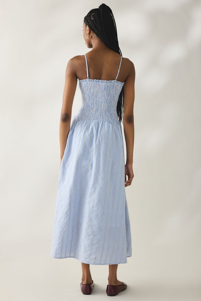 Robe maxi à smocks Meadow à carreaux vichy Daisy Street #3