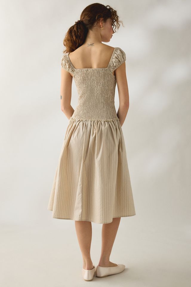 Robe midi à taille basse froncée Glow de Daisy Street #1