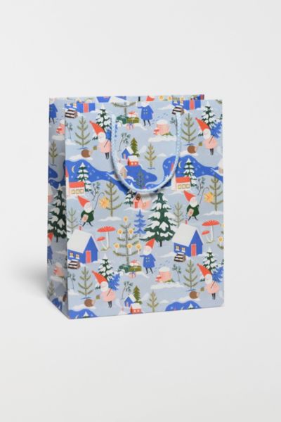 Red Cap Holiday Gnomes Gift Bag