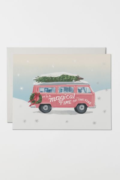 Red Cap Magical Time of the Year Holiday Greeting Card