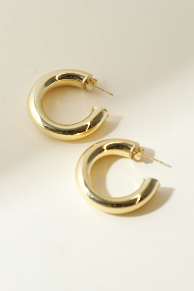 The M Jewelers Gold Madison Hoops #1