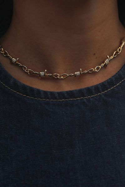 アクセサリー THE M JEWELERS THE TENNIS NECKLACE The M Jewelers Tennis Necklace | Urban Outfitters
