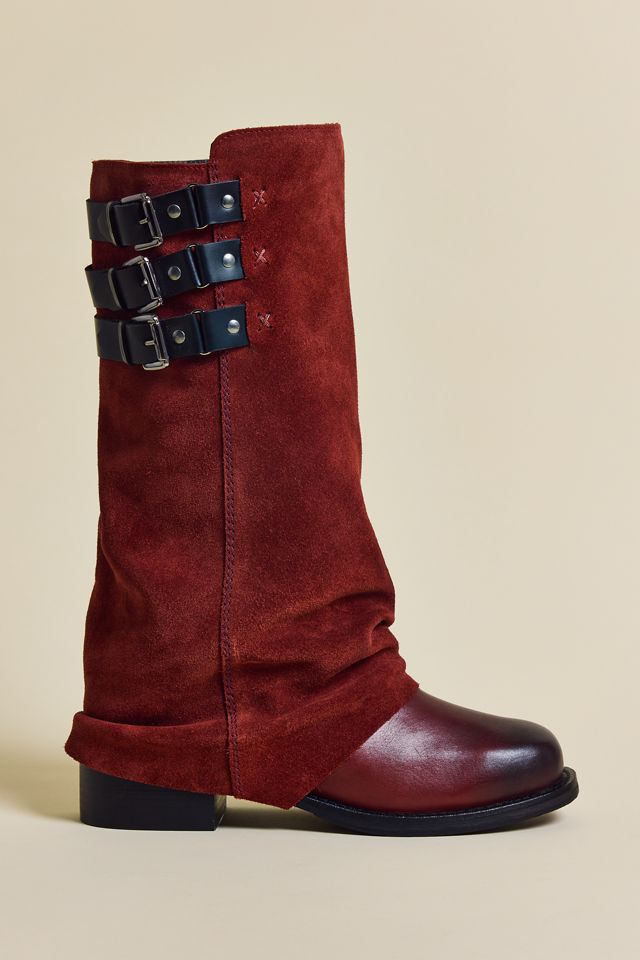 UO Suede Foldover Boots #1