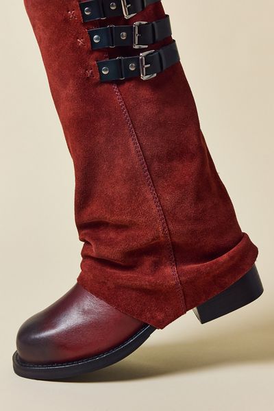 UO Suede Foldover Boots