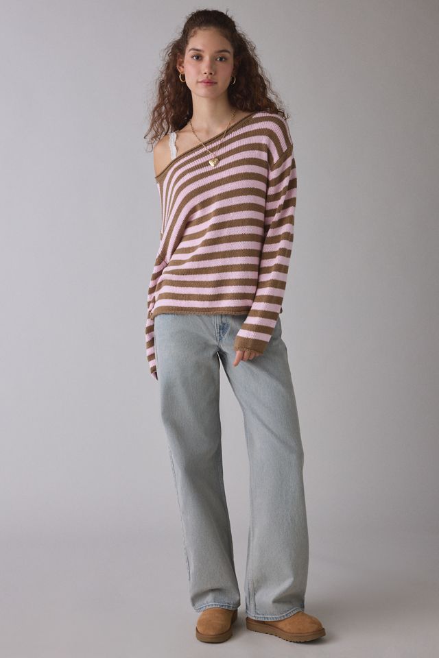 BDG Nola Cotton Blend Oversized Boatneck Sweater #3