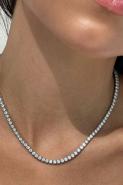 アクセサリー THE M JEWELERS THE TENNIS NECKLACE The M Jewelers Tennis Necklace | Urban Outfitters