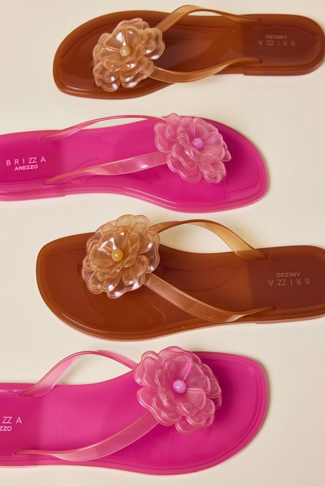 Brizza Arezzo Flower Jelly Sandals #1
