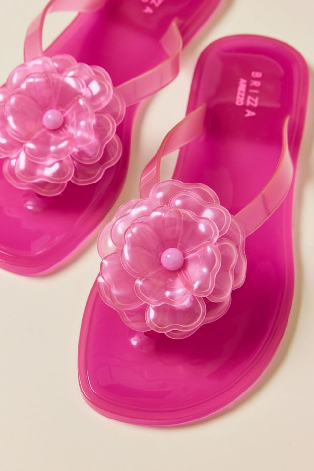 Brizza Arezzo Flower Jelly Sandals #4
