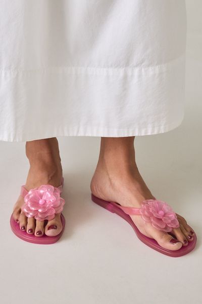 Brizza Arezzo Flower Jelly Sandals