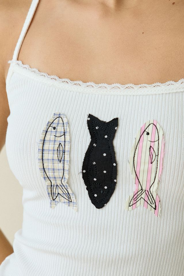 Camisole graphique à appliqué poisson Kipper Daisy Street #4