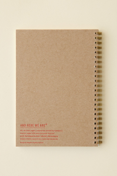 And Here We Are Pickle Patterned Notebook