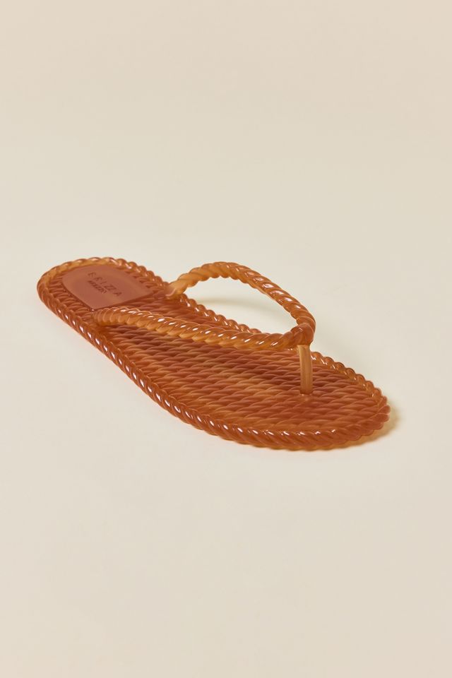 Brizza Arezzo Rope Walk Jelly Flip Flop Sandals #3